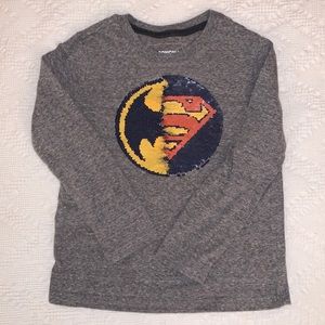 Batman/Spiderman sequin shirt